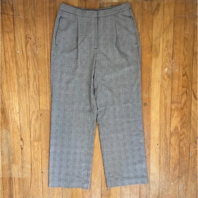 Vintage Houndstooth Plaid Pants Womens Size Medium 29" Waist 1990s High Waist - Image 1 of 4