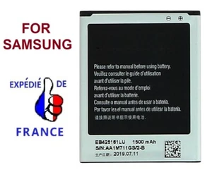 BATTERIE POUR SAMSUNG GT-IS7560 S7560 GALAXY TREND EB425161LU AKKU battery accu - Photo 1 sur 1