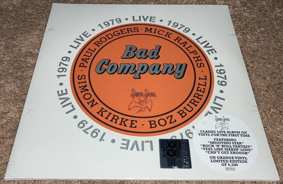 Live 1979 by Bad Company (Vinyl, 2022)