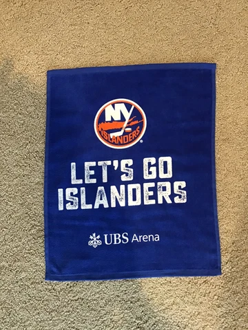 NHL New York Islanders 2021 “Let's Go Islanders" UBS Arena  Rally Towel Cover