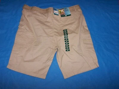 Size 40 Iron Co Men's Comfort Waistband Regular Fit Twill Cargo Short VTG Wheat - Image 1 of 4