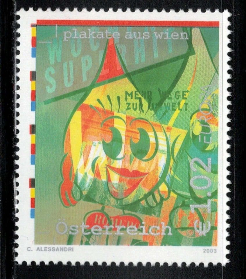 2003 Austria Europa CEPT MNH Poster Art - Image 1 of 1