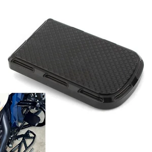 Black Brake Pedal Pad Cover For Harley Touring Electra Glide Road Glide Softail - Foto 1 di 8