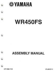 Genuine Yamaha Dealer Factory Assembly Manual 2004 WR450F WR450FS WR 450 - Bild 1 von 2