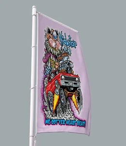 Violator Chevrolet Chevy Car Rat Fink Car Flag Banner 3x5 FT Hot Rod Garage - Picture 1 of 6