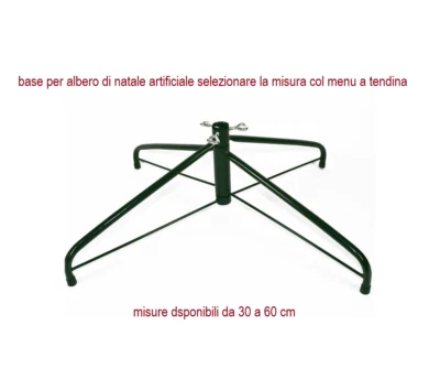 base ferro albero di natale piedistallo ricambio pieghevole piede supporto verde - Immagine 1 di 4