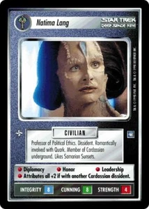 Star Trek CCG DS9 Deep Space 9 Natima Lang - Picture 1 of 1