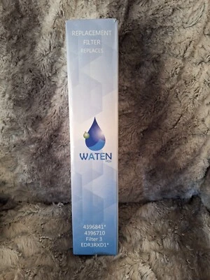Waten H20 4396841 *4396710 Water Replacement Filter 3 EDR3RXD1 NEW Sealed - Image 1 of 4