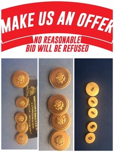 💎Brooks Brothers💎 Suit Replacement 5 Gold Buttons Sport Coat Blazer Jacket BB6 - Picture 1 of 5