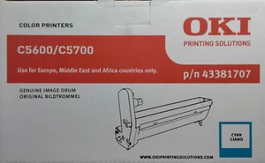 OKI 43381707 Cyan, Original - Drum Unit, C5600 / C5700 New, Genuine OVP - Afbeelding 1 van 6