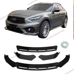 For INFINITI FX35 FX37 FX45 FX50 Front Bumper Lip Splitter Spoiler Glossy Black - Picture 1 of 12