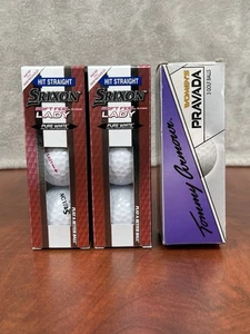 Srixon Lady Golf Ball’s Pure White 6 Balls Soft Feel & 3 Pravada Balls - Picture 1 of 5