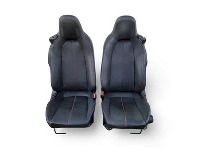 Mazda MX-5 Miata 16-19 Front Left/Right Seat Black Leather, D023, OEM, 2016, 201 - Image 1 of 4