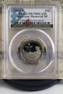 Cuarto de prueba 2019-S NP - American Memorial - PCGS PR70DCAM - ¡Excelente calidad! 8926 - Imagen 1 de 4