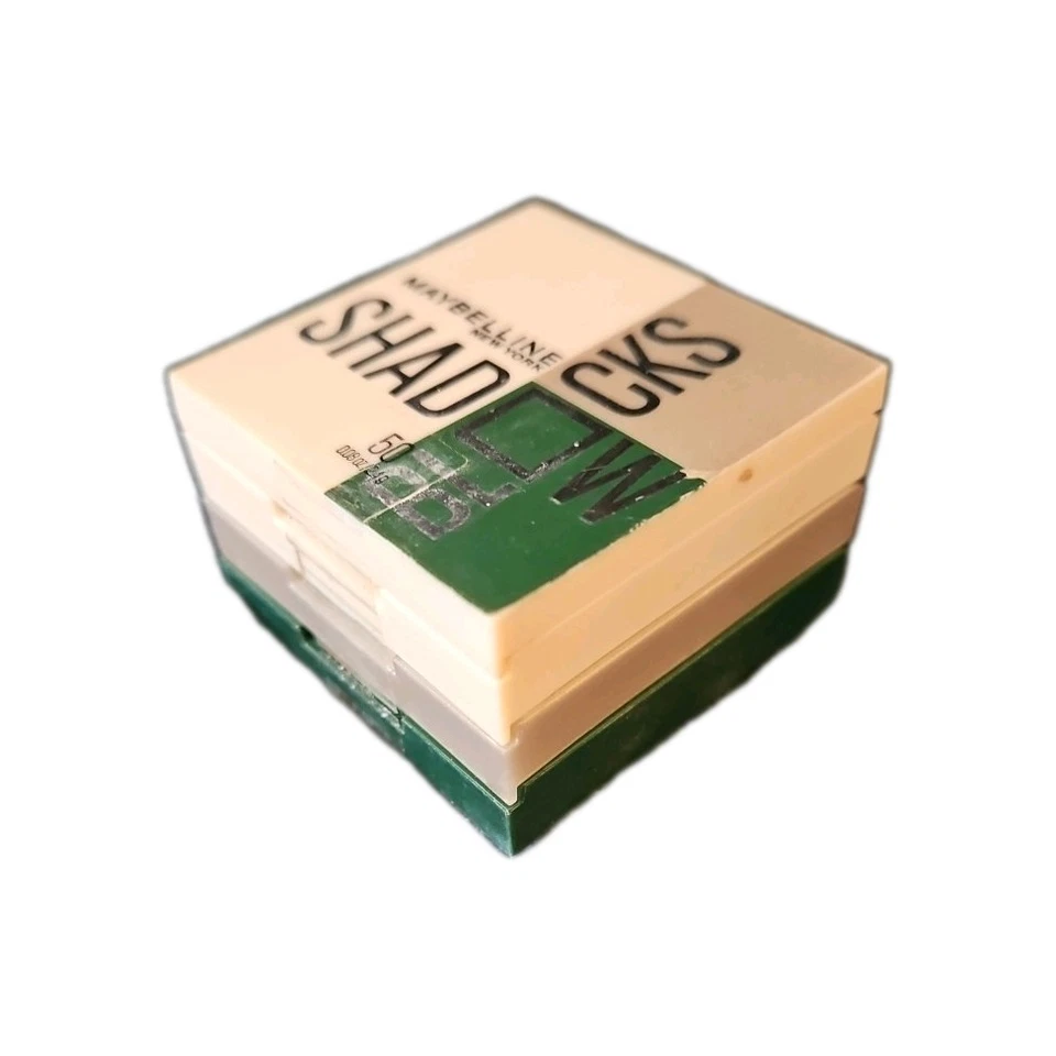 NEW Maybelline Shadow Blocks Eyeshadow Trio #50 26th and Madison Ave (Green) - Image 1 of 1