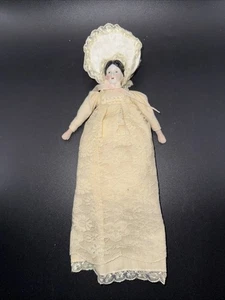 Vtg Porcelain Doll Christmas Ornament Victorian Style 12”L - Picture 1 of 6