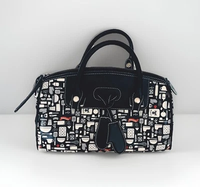 JOHNNY CUPCAKES Limited Edition Kitchen Graphic Barrel Bag - Image 1 of 4