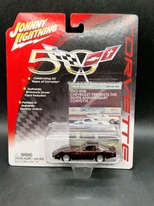 Johnny Lightning Corvette 50th Anniversary Model Car (B62) - Picture 1 of 6