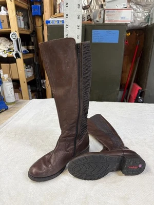 Rieker Women's Tall riding Boots Faith Brown, Size EU 38/US 7.5 side zip - Image 1 of 4