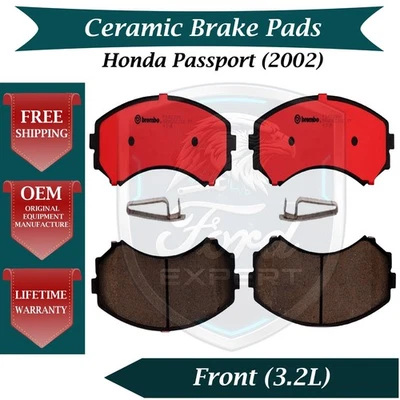 Kit de pastillas de freno delanteras de cerámica Brembo OEM para Honda Passport 2002 garantía de por vida Foto 1 de 4