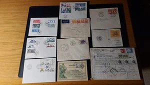 Schweden-kleines Lot Briefe-FDC-Sonderumschläge-Ganzsache u.a.-viele sehr alt/Vb - Bild 1 von 5