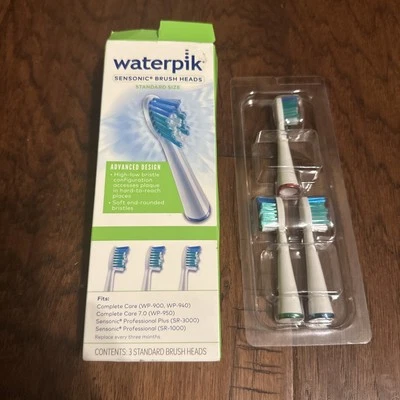 Waterpik Sensonic Toothbrush Brush Heads 3ct Standard Size - Image 1 of 3