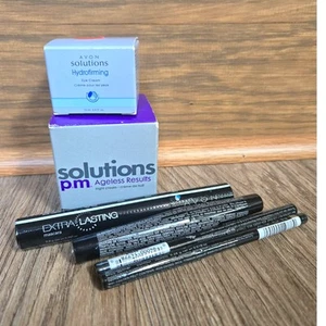 Lot Avon Solutions PM Cream, Hydrofirming, Waterproof Mascara, Brow Definer  - Picture 1 of 4