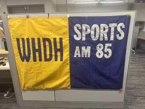 1970s Boston sports radio WHDH banner - Picture 1 of 5
