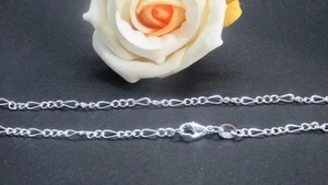 Zwangskette abwechselnd 2 und 5 mm 925 Silber - Bild 1 von 1