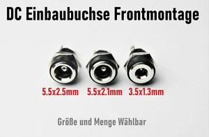 DC Einbaubuchse Hohlstecker 5.5x2.1,5.5x2.5,3.5x1.3mm Weiblich / Männlich  - Bild 1 von 15