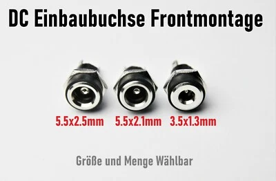 DC Einbaubuchse Hohlstecker 5.5x2.1,5.5x2.5,3.5x1.3mm Weiblich / Männlich  - Bild 1 von 4