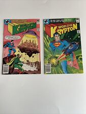 DC World of Krypton #2 &  #3 Newsstand Editions 1979 Mini Series Bronze Age (CC)