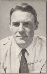 Vintage 1940s RANDOLPH Actor Mutoscope Arcade Card Movie & Western Star -Unused - Picture 1 of 2