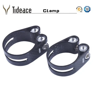 OEM Super Light 3K Glossy Carbon Fiber Fahrrad Sattelstützenklemme 31,8/34,9mm NEUWERTIG - Bild 1 von 1