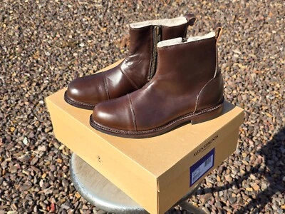 全新 Allen Edmonds 喜马拉雅剪羊毛衬里切尔西寒冷天气靴 9.5 皮革 — 第 1/4 张图片