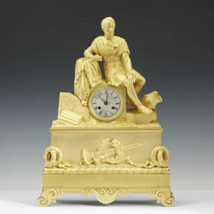 Historically Interesting Large Fine French Pendulum Roman Emperor Gallienus 1850 - Picture 1 of 16