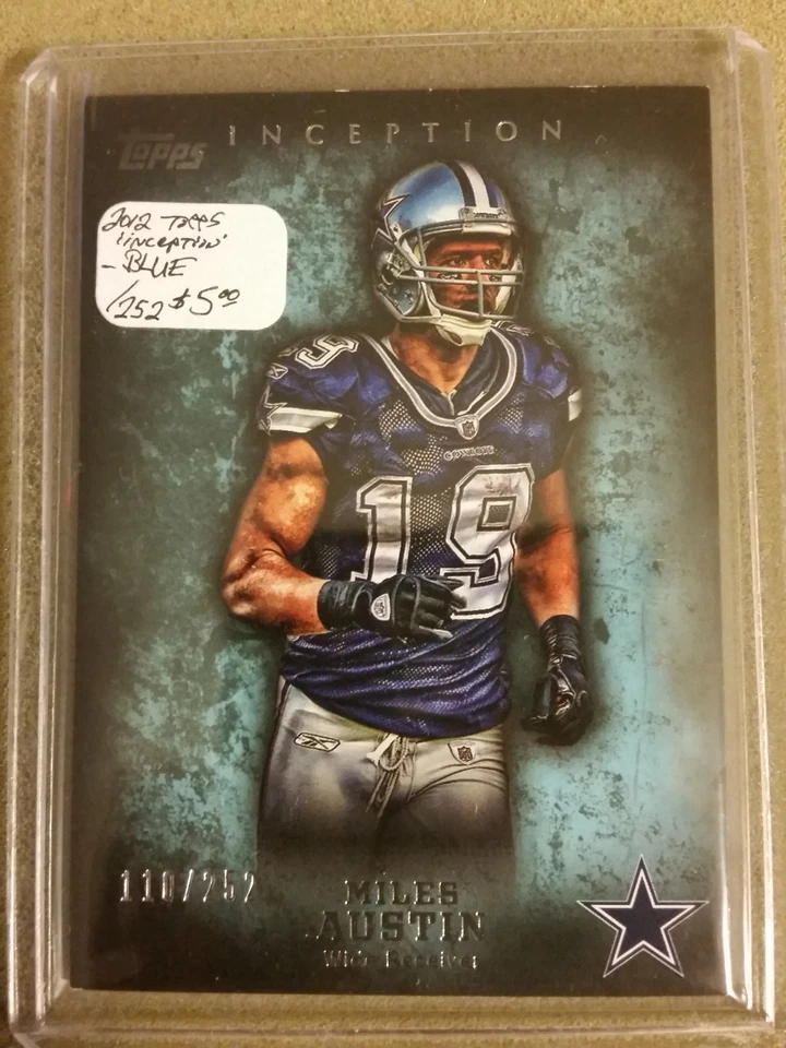 2012 Topps Inception - Blue #4 Miles Austin 110/252 : Dallas Cowboys - Image 1 of 1