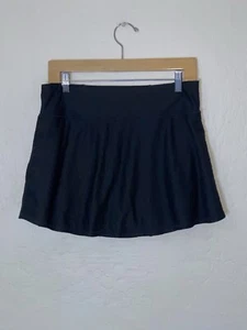 Kyodan Women's Athletic Skort Womens Size Medium Solid Black STRETCH  - Picture 1 of 4