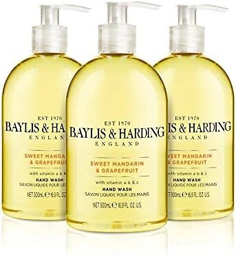 Baylis & Harding Sweet Mandarin and Grapefruit Hand Wash, 500 ml, Pack of 3 (Pa
