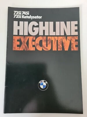 BMW E23 - 735i - 745i - 735i Kat - HIGHLINE EXECUTIVE - Prospekt 01/1986(AU1616) - Imagem 1 de 3