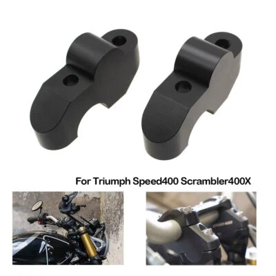 Abrazadera de barra elevadores de manillar de 25 mm para Triumph Speed400 Scrambler400X 2024-2025 Foto 1 de 4