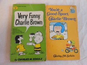 Charlie Brown lot of (2) books  Charles M. Schulz Peanuts - Very Funny - g sport - Picture 1 of 3