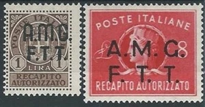 1947 TRIESTE A RECAPITO AUTORIZZATO MH * - ED054-3 - Bild 1 von 1