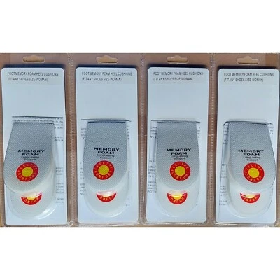 4 Paar 8 Stück Fersenkissen Fersensporn Schuh Einlage Fersenpolster Fersenkeile - Bild 1 von 4