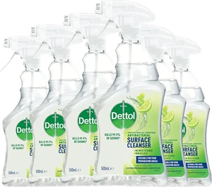Antibacterial Surface Cleanser (Trigger) Fresh Lime & Mint 500Ml X6 - Picture 1 of 6