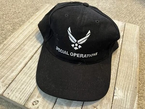 US Air Force Special Operations Hat Black Cap Spec Ops Made in USA One Size - Picture 1 of 6
