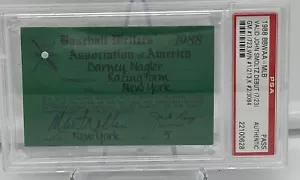 1988 John Smoltz /Curt Schilling/Gary Sheffield Debut PSA Ticket Pass⚾️ - Picture 1 of 4