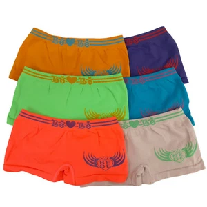6pk Girls Boyshorts Panties Seamless Boxer Briefs SIZE 6-8 Kids Underwear KIDS - Picture 1 of 3