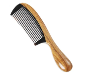 Handmade Buffalo Horn and Sandalwood Hair Combs - Anti-Static Natural Scent W... - Picture 1 of 7
