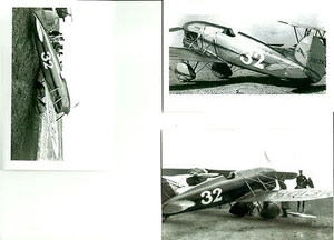LOT OF 3: TRAVEL AIR MYSTERY NR613K VINTAGE AIRPLANE PHOTOGRAPH SET #68 - Picture 1 of 4